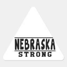 Nebraska Strong Designs Triangle Stickers