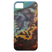 Nebula painting iPhone case art by Joyce Brandon