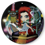 Nebulous Happy birthday Button by Rupydetequila Nebulous Happy birthday Button