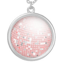Necklace-Abstract Art-Pink Disco
