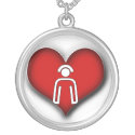 NECKLACE FOR NURSES - HEART / NURSE ICON