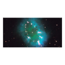 Necklace Nebula Hubble Space Photo Card