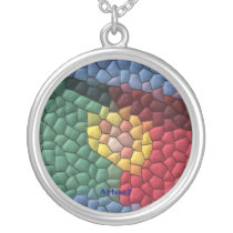 Necklace Round, Portugal Flag
