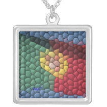 Necklace Square, Portugal Flag