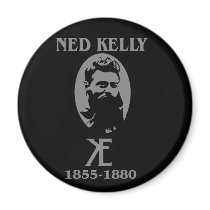Ned Kelly Design Magnet
