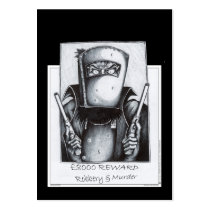 Ned Kelly: Wanted Business Card Template