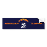 Nederland leeuw Voetbal wk bumper stickers