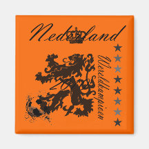 Nederland Wereldkampioen leeuw 2010 Magnet