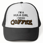 Need Coffee - Hula Girl Mesh Hat