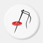 Needle - button magnet