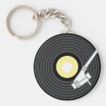 Needle on the Record Key Chains