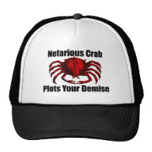 Nefarious Crab Trucker Hats
