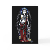 Nefertari Egyptian Angel Bastet Card