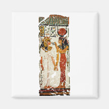 Nefertari with Isis Fridge Magnet