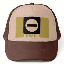 Negative 1 White Trucker Hat
