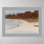 Negril Beach before the Hotels 1984 Canvas Print