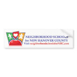 Neighbourhood Schools Bumper Sticker bumper stickers