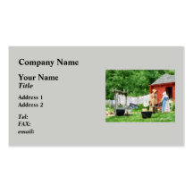 Neighbours Gossiping on Washday Business Cards