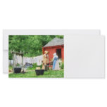 Neighbours Gossiping on Washday rack cards