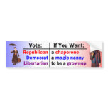 Neither Nanny nor Chaperone Bumper Stickers