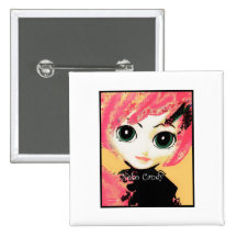 Neko Girl, Candy, pin button brooch (jewellery)
