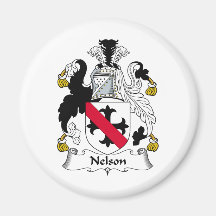 Nelson Family Crest Fridge Magnet