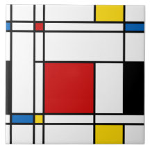 Neo-Plasticism Art Tile