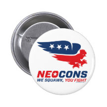 Neocon Chickenhawk Logo Pins