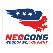 Neocon Chickenhawk Logo Post Cards