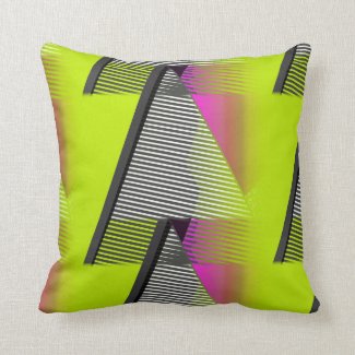 Neon 80s Pattern Throw Pillows