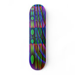 Neon Abstract Skateboard Deck