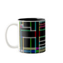 Neon Art Deco mugs