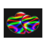 Neon Aurora Hearts postcards