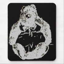 Neon Bear Mousepad