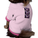 Neon Butterfly Dog Tshirt
