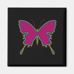 Neon Butterfly Fridge Magnets
