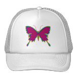 Neon Butterfly Mesh Hats