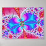 Neon Butterfly Print