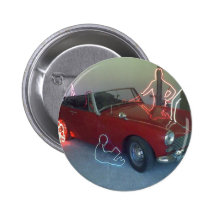 Neon Car Peoples Pinback Buttons