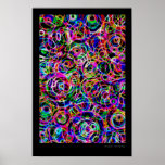 Neon Circles Print
