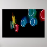 Neon Circles Print