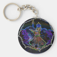Neon Dervish Keychain