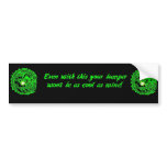Neon Dragon Coolness Bumper Sticker