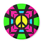NEON FANTASY PEACE SIGN magnets