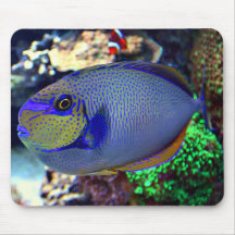 Neon Fish Mouse Pad