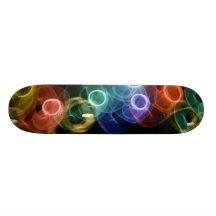 Neon Glow Skateboard Deck