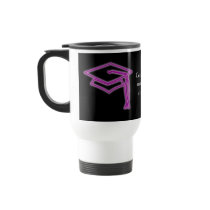 Neon Grad Cap Purple Drinkware Mug