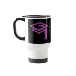 Neon Grad Cap Purple Drinkware mugs