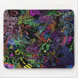 neon grafitti mousepad