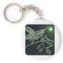 Neon Grasshopper Keychain
